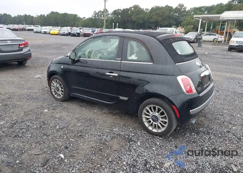 2012 Fiat 500C Lounge z USA, uszkodzony, nr VIN 3C3CFFER1CT199013